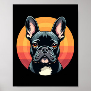 Funny French Bulldog Retro Outfits Clothes Cute Fr Poster