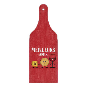 Funny French cheese lovers   Cutting Board