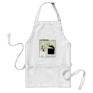 Funny French Chef Cartoon Foodie Humor Voila Standard Apron