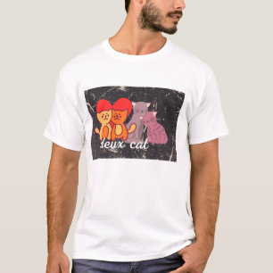 Funny French English Cat Language Humor Design T-Shirt