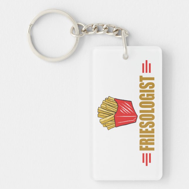 Funny French Fries Key Ring (Front)