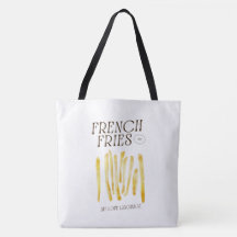 Funny French Fries Love Tote Bag