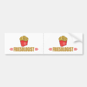 Funny French Fries Lover Bumper Sticker