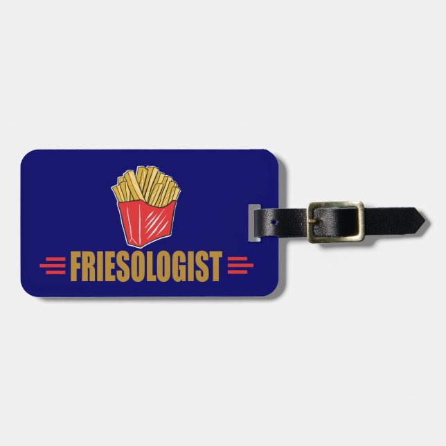 Funny French Fries Luggage Tag (Front Horizontal)