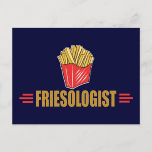 Funny French Fries Postcard