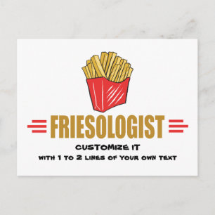 Funny French Fries Postcard
