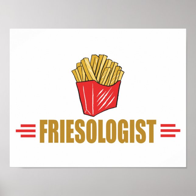 Funny French Fries Poster (Front)