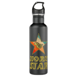 Funny French Horn Music Lover Horn Star4 710 Ml Water Bottle