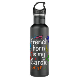 Funny French Horn Musical Instrument French Horn P 710 Ml Water Bottle