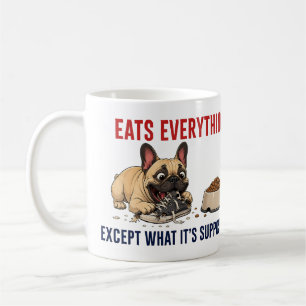 Funny Frenchie Chaos Dog Mum Cartoon Art Coffee Mug