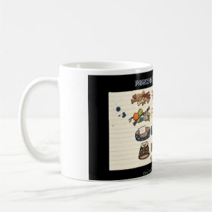 Funny Frenchie Mom Grocery List French Bulldog Hum Coffee Mug