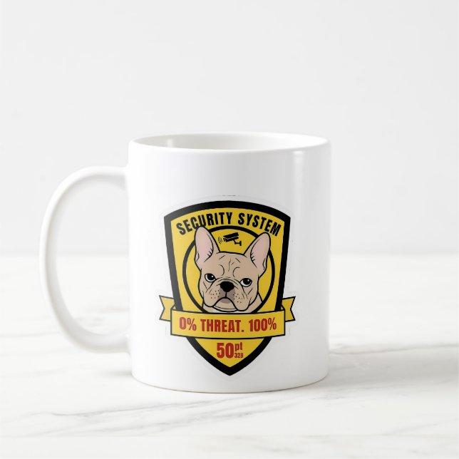 Funny Frenchie Security System Judgment Dog Mum Gi Coffee Mug (Left)