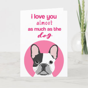 Funny Frenchie Valentine's Day Card