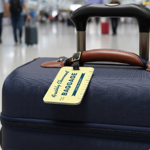 Funny Freshly Churned Baggage Butter Stick Travel Luggage Tag