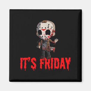 Funny Friday 13th Funny Halloween Horror Magnet