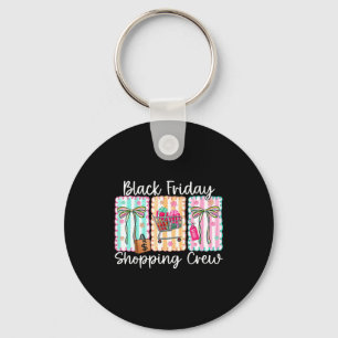 Funny Friday Shopng Crew Christmas Black Shopng Fa Key Ring