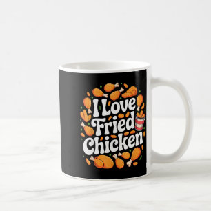 Funny Fried Chicken Art For Men Women Kids Fast Fo Coffee Mug