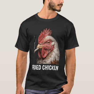 Funny Fried Chicken Smoking Bird Meme T-Shirt