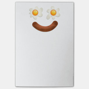 Funny Fried Egg Food Face Post-it Notes