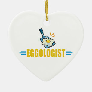Funny Fried Eggs Ceramic Tree Decoration