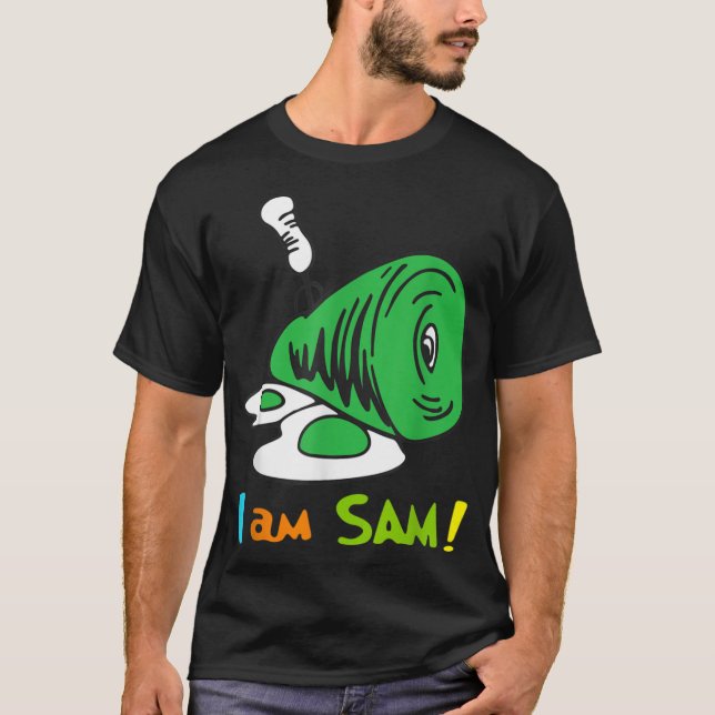 Funny Fried Green Ham and Eggs Days I Am Sam T-Shirt (Front)