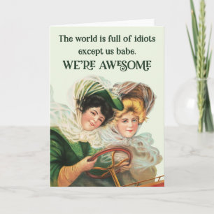 Funny Friend Birthday Card for Women