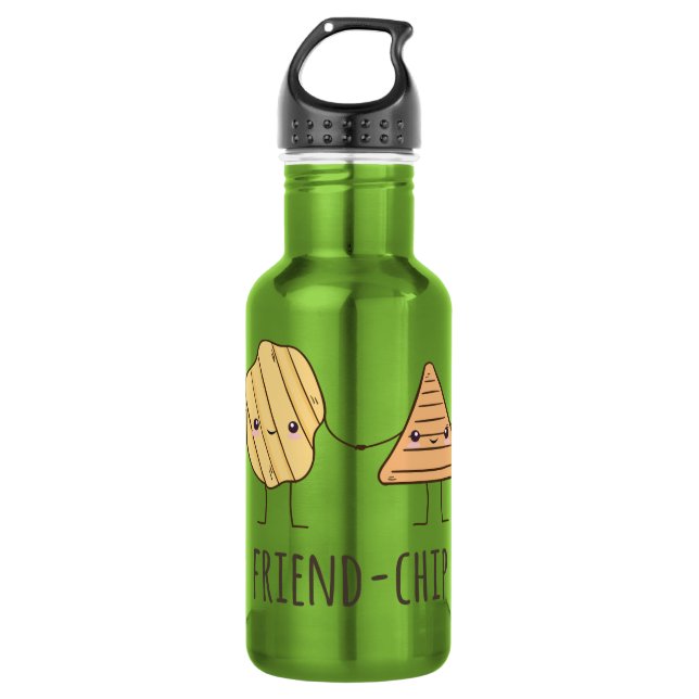 Funny Friend-chip potato chips 532 Ml Water Bottle (Front)