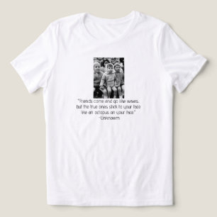 Funny Friend Message Vintage Picture Tri-Blend Shirt