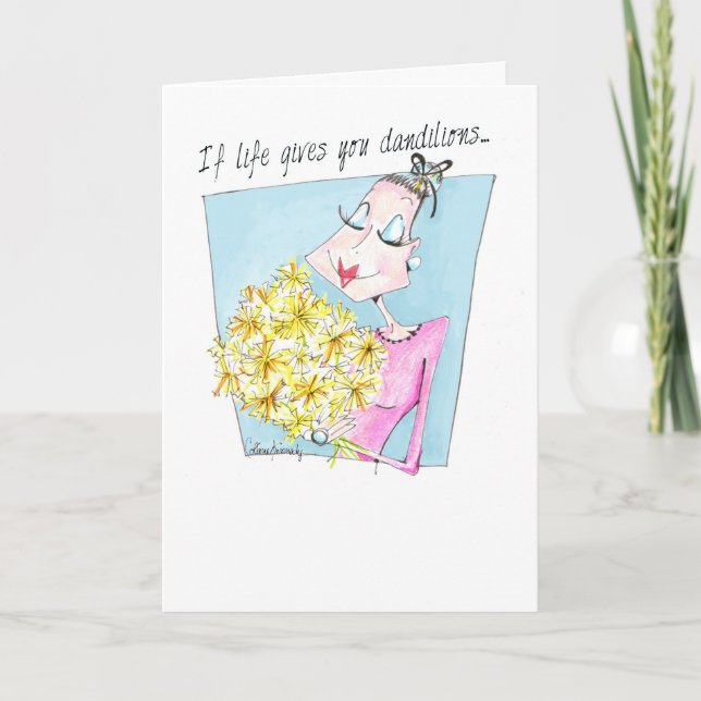 Funny friendship, birthday card for women (Front)