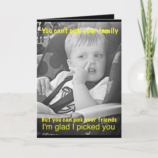 Funny friendship card (Front)