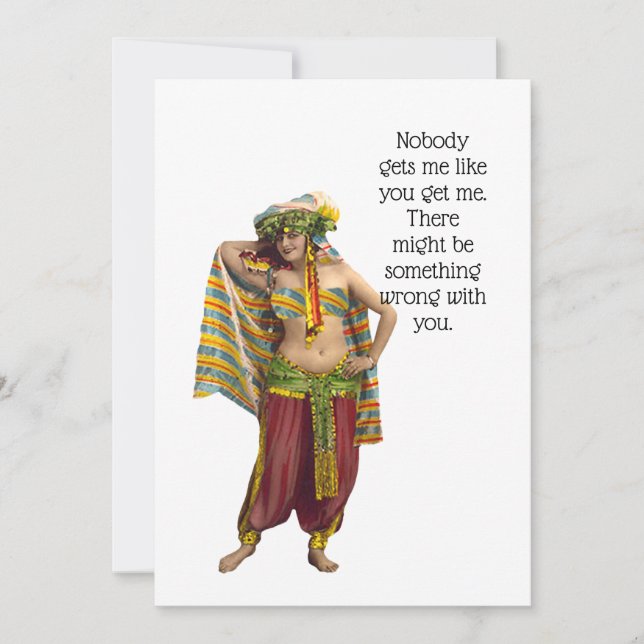 Funny Friendship Greeting Card (Front)
