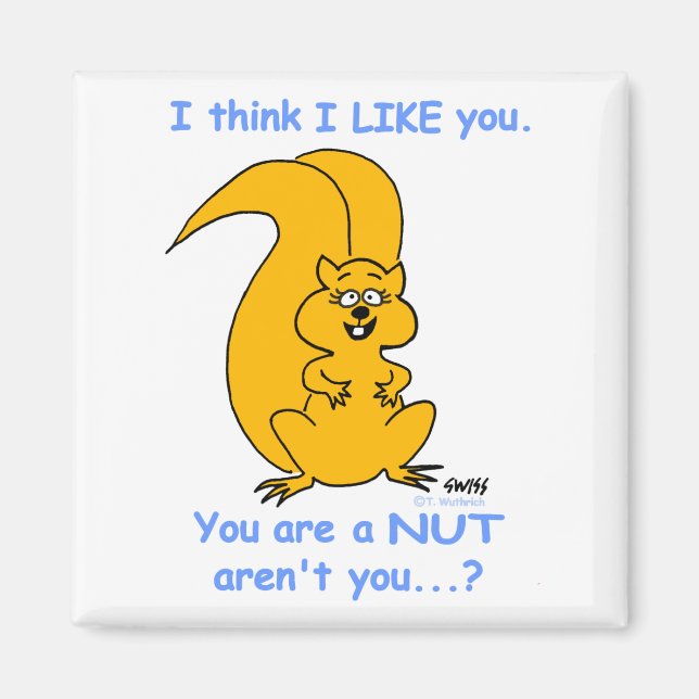Funny Friendship Magnet For Squirrel Lovers (Front)