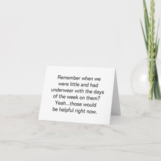 Funny Friendship Thank You Card (Front)