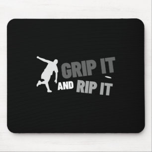 Funny Frisbee Art For Men Women Flying Disc Golf L Mouse Mat