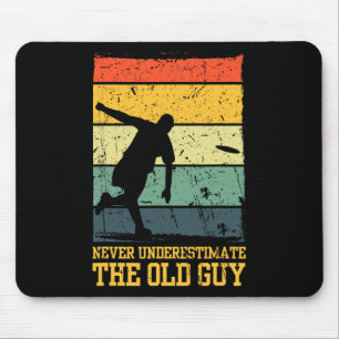 Funny Frisbee Art For Men Women Flying Disc Golf L Mouse Mat