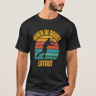 Funny Frisbee Art For Men Women Flying Disc Golf L T-Shirt