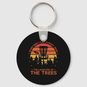 Funny Frisbee Golf Disc Golfer Key Ring