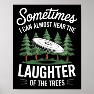 Funny Frisbee Golf Player Humour Sarcastic Disc Go Poster