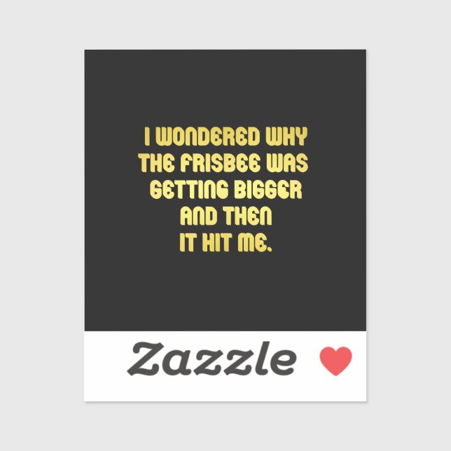 Funny Frisbee Joke (Sheet)