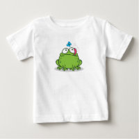 Funny frog and butterfly design