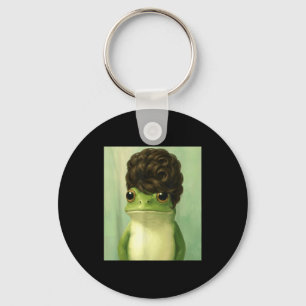 Funny Frog Beehive Bob Haircut Meme  Key Ring