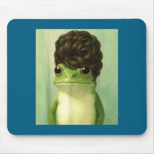Funny Frog Beehive Bob Haircut Meme  Mouse Mat