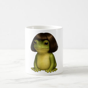 Funny Frog Bob Haircut Meme for Men Women Kids  Coffee Mug