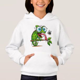 Funny Frog Doughnut Snack Hoodie - Cosy Whimsical