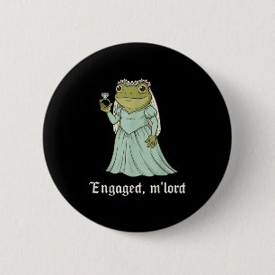 Funny Frog Engagement Matching Couples Tee Snarky 6 Cm Round Badge