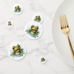 Funny frog for baby shower  confetti