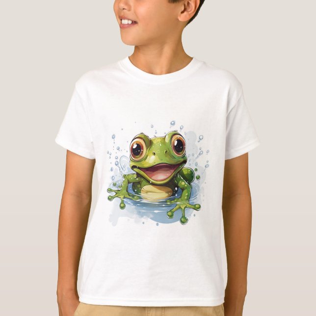 Funny Frog for Boys – Ribbit Fun! T-Shirt (Front)