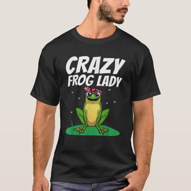 Funny Frog Gift Frog Lover Accessories Stuff Women T-Shirt (Front)