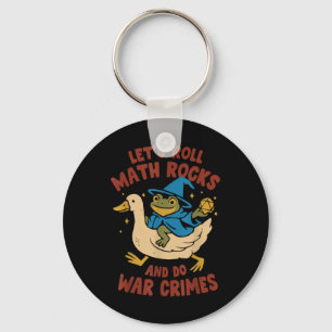 Funny Frog Goose Let's Roll Math Rocks And Do Key Ring