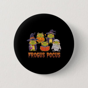 Funny Frog Halloween Costume Witch Spooky 6 Cm Round Badge